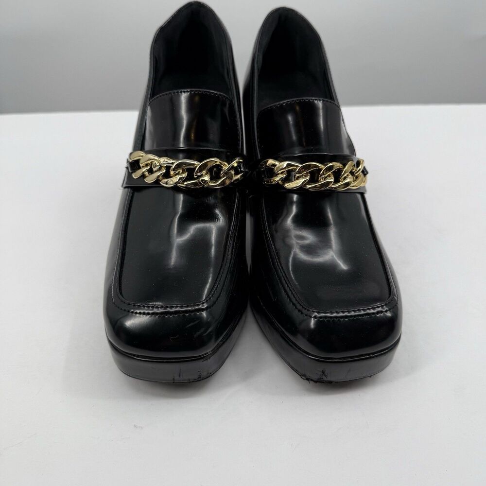 Dream Pairs Black Platform Loafers US 8.5 Chunky  Academia Y2K Style Gothic - Picture 3 of 15
